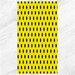 Polka Dots - Black on Canary Yellow Canvas 40  x 72 