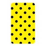 Polka Dots - Black on Canary Yellow Memory Card Reader (Rectangular)