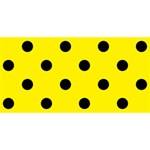 Polka Dots - Black on Canary Yellow YOU ARE INVITED 3D Greeting Card (8x4)