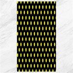 Polka Dots - Canary Yellow on Black Canvas 40  x 72 