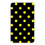Polka Dots - Canary Yellow on Black Memory Card Reader (Rectangular)