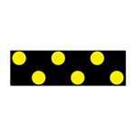 Polka Dots - Canary Yellow on Black Sticker (Bumper)
