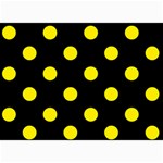 Polka Dots - Canary Yellow on Black 5  x 7  Photo Cards
