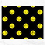 Polka Dots - Canary Yellow on Black Jigsaw Puzzle (Rectangular)