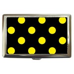 Polka Dots - Canary Yellow on Black Cigarette Money Case