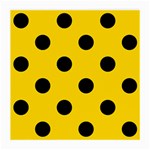 Polka Dots - Black on Gold Yellow Medium Glasses Cloth