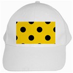 Polka Dots - Black on Gold Yellow Black Cap