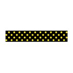 Polka Dots - Gold Yellow on Black Flano Scarf (Mini)