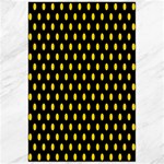 Polka Dots - Gold Yellow on Black Canvas 24  x 36 