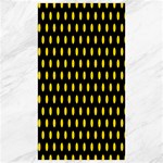 Polka Dots - Gold Yellow on Black Canvas 40  x 72 
