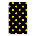 Polka Dots - Gold Yellow on Black Memory Card Reader (Rectangular)