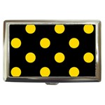 Polka Dots - Gold Yellow on Black Cigarette Money Case