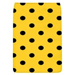 Polka Dots - Black on Banana Yellow Removable Flap Cover (S)