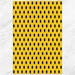 Polka Dots - Black on Banana Yellow Canvas 24  x 36 