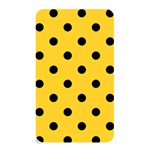 Polka Dots - Black on Banana Yellow Memory Card Reader (Rectangular)