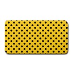 Polka Dots - Black on Banana Yellow Medium Bar Mat