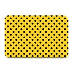 Polka Dots - Black on Banana Yellow Plate Mat