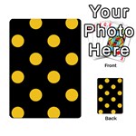 Polka Dots - Banana Yellow on Black Multi-purpose Cards (Rectangle)