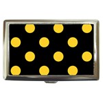 Polka Dots - Banana Yellow on Black Cigarette Money Case