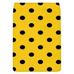 Polka Dots - Black on Deep Lemon Yellow Removable Flap Cover (S)