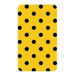 Polka Dots - Black on Deep Lemon Yellow Memory Card Reader (Rectangular)