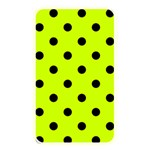 Polka Dots - Black on Fluorescent Yellow Memory Card Reader (Rectangular)