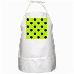 Polka Dots - Black on Fluorescent Yellow BBQ Apron