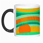 Green and orange decorative design Morph Mugs