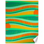 Green and orange decorative design Canvas 12  x 16  
