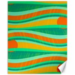 Green and orange decorative design Canvas 16  x 20  