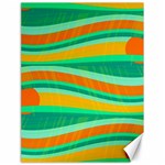 Green and orange decorative design Canvas 18  x 24  