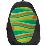 Green and orange decorative design Backpack Bag