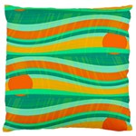 Green and orange decorative design Standard Flano Cushion Case (One Side)