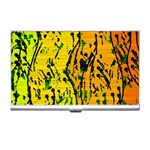 Gentle yellow abstract art Business Card Holders