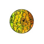 Gentle yellow abstract art Hat Clip Ball Marker (10 pack)
