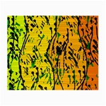 Gentle yellow abstract art Small Glasses Cloth