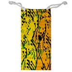 Gentle yellow abstract art Jewelry Bags
