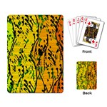 Gentle yellow abstract art Playing Card