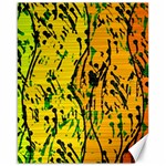 Gentle yellow abstract art Canvas 16  x 20  