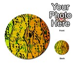 Gentle yellow abstract art Multi-purpose Cards (Round) 