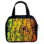 Gentle yellow abstract art Classic Handbags (2 Sides)