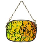 Gentle yellow abstract art Chain Purses (Two Sides) 