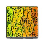 Gentle yellow abstract art Memory Card Reader (Square)