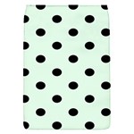 Polka Dots - Black on Pale Green Removable Flap Cover (S)