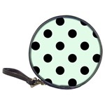 Polka Dots - Black on Pale Green Classic 20-CD Wallet