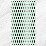 Polka Dots - Black on Pale Green Canvas 40  x 72 