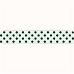 Polka Dots - Black on Pale Green Small Bar Mat