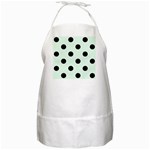 Polka Dots - Black on Pale Green BBQ Apron