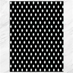 Polka Dots - Pale Green on Black Canvas 36  x 48 