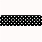 Polka Dots - Pale Green on Black Medium Bar Mat